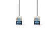 Síťový kabel CAT6a | S / FTP | RJ45 Zástrčka | RJ45 Zástrčka | 10.0 m | Snagless | Kulatý | LSZH | Šedá | Label