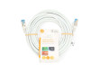 Síťový kabel CAT6a | S / FTP | RJ45 Zástrčka | RJ45 Zástrčka | 10.0 m | Snagless | Kulatý | LSZH | Šedá | Label