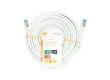 Síťový kabel CAT6a | S / FTP | RJ45 Zástrčka | RJ45 Zástrčka | 15.0 m | Snagless | Kulatý | LSZH | Šedá | Label
