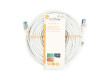 Síťový kabel CAT6a | S / FTP | RJ45 Zástrčka | RJ45 Zástrčka | 20.0 m | Snagless | Kulatý | LSZH | Šedá | Label
