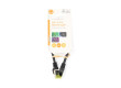 Síťový kabel CAT7 | S / FTP | RJ45 Zástrčka | RJ45 Zástrčka | 0.25 m | Snagless | Kulatý | LSZH | Černá | Label