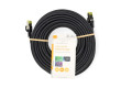 Síťový kabel CAT7 | S / FTP | RJ45 Zástrčka | RJ45 Zástrčka | 15.0 m | Snagless | Kulatý | LSZH | Černá | Label