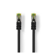 Síťový kabel CAT7 | S / FTP | RJ45 Zástrčka | RJ45 Zástrčka | 20.0 m | Snagless | Kulatý | LSZH | Černá | Label