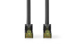 Síťový kabel CAT7 | S / FTP | RJ45 Zástrčka | RJ45 Zástrčka | 20.0 m | Snagless | Kulatý | LSZH | Černá | Label