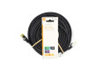 Síťový kabel CAT7 | S / FTP | RJ45 Zástrčka | RJ45 Zástrčka | 20.0 m | Snagless | Kulatý | LSZH | Černá | Label