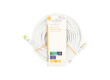 Síťový kabel CAT7 | S / FTP | RJ45 Zástrčka | RJ45 Zástrčka | 20.0 m | Snagless | Kulatý | LSZH | Bílá | Label