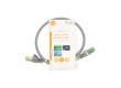 Síťový kabel Cat 8.1 | S / FTP | RJ45 Zástrčka | RJ45 Zástrčka | 0.50 m | Kulatý | LSZH | Šedá | Label