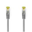 Síťový kabel Cat 8.1 | S / FTP | RJ45 Zástrčka | RJ45 Zástrčka | 1.00 m | Kulatý | LSZH | Šedá | Label