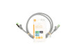 Síťový kabel Cat 8.1 | S / FTP | RJ45 Zástrčka | RJ45 Zástrčka | 1.00 m | Kulatý | LSZH | Šedá | Label