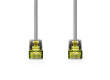 Síťový kabel Cat 8.1 | S / FTP | RJ45 Zástrčka | RJ45 Zástrčka | 3.00 m | Kulatý | LSZH | Šedá | Label