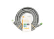 Síťový kabel Cat 8.1 | S / FTP | RJ45 Zástrčka | RJ45 Zástrčka | 10.0 m | Kulatý | LSZH | Šedá | Label