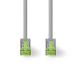 Síťový kabel Cat 8.1 | S / FTP | RJ45 Zástrčka | RJ45 Zástrčka | 15.0 m | Kulatý | LSZH | Šedá | Label