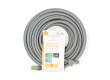 Síťový kabel Cat 8.1 | S / FTP | RJ45 Zástrčka | RJ45 Zástrčka | 15.0 m | Kulatý | LSZH | Šedá | Label