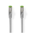 Síťový kabel Cat 8.1 | S / FTP | RJ45 Zástrčka | RJ45 Zástrčka | 20.0 m | Kulatý | LSZH | Šedá | Label