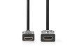 High Speed HDMI™ kabel s Ethernetem | Konektor HDMI ™ | Výstup HDMI™ | 4K@60Hz | ARC | 10.2 Gbps | 2.00 m | Kulatý | PVC | Černá | Label