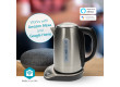 SmartLife Rychlovarná konvice | Wi-Fi | 1.7 l | Nerezová Ocel | 70,80,90,100 °C | Ukazatel teploty | Otočný o 360 stupňů | Skryté topné těleso | Řadič Strix® | Android™ / IOS
