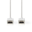 High Speed HDMI™ kabel s Ethernetem | Konektor HDMI ™ | Konektor HDMI ™ | 4K@60Hz | ARC | 18 Gbps | 2.00 m | Kulatý | PVC | Bílá | Label