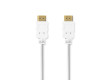 High Speed HDMI™ kabel s Ethernetem | Konektor HDMI ™ | Konektor HDMI ™ | 4K@60Hz | ARC | 18 Gbps | 2.00 m | Kulatý | PVC | Bílá | Label