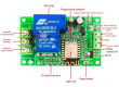 Modul relé ESP8266 s wifi modulem ESP-12F, napájení 5-80V, relé 30A