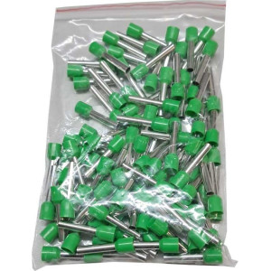 Dutinka pro kabel 6mm2 zelená (E6018), balení 100ks
