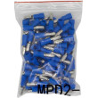 Konektor KOLÍK 4mm modrý, kabel 1,5-2,5mm2, balení 100ks