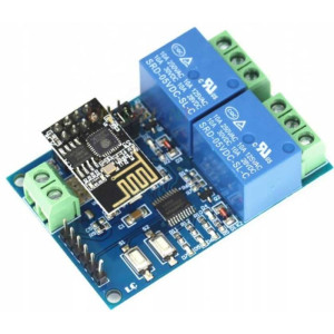 Modul 2x relé ESP8266 s wifi modulem ESP-01, napájení 5V