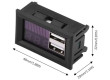 Napájecí zdířka 2xUSB 5V/2,1A s voltmetrem a bargrafem