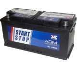 Pb akumulátor JYC Start-Stop AGM 12V/105Ah pravá