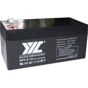 Pb akumulátor JYC GP3.2-12 VRLA AGM 12V/3,2Ah