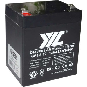 Pb akumulátor JYC GP4.5-12 VRLA AGM 12V/4,5Ah