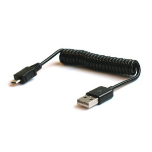 Kabel kroucený USB 2.0 konektor USB-A / USB-Micro, délka 1m