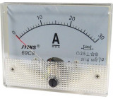 Analogový panelový ampérmetr 69C9 30A DC(50mV), bez bočníku