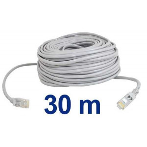 UTP kabel Patch RJ45 30m šedý cat5