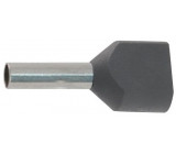 Dutinka pro dva kabely 2,5mm2 šedá (TE2,5-10)