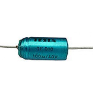 100u/40V TF010, elektrolyt.kondenzátor axiální
