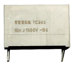 10n/1500V TC343, svitkový kondenzátor impulsní, RM=22mm