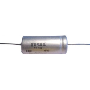 50uF/350V TE682, elektrolyt.kondenzátor axiální