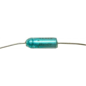 22uF/40V TF010, elektrolyt.kondenzátor axiální