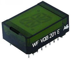 VQB201E zobrazovač 16.segment, zelený, RFT