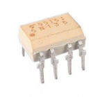 6N136 optočlen s tranzistorem, 2,5kV, CTR19-50%, DIP8