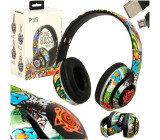 Bezdrátová sluchátka Bluetooth, graffiti