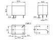 Relé Songle SRD-12VDC-SL-C 12V, přepínací kontakt 250VAC/10A