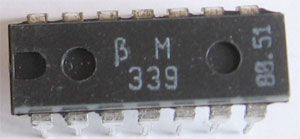 BM339 4x napěť.komparátor, DIL14