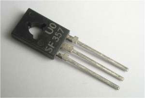 SF357 tranzistor vf NPN 160V/0,1A 1,2(6)W 60MHz TO-126