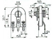6k8 - TP015, trimr uhlíkový keramický stojatý RM10x5mm