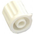 Přístrojový knoflík KP1404, 14x15mm, hřídel 4mm, bílý