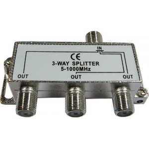 Rozbočovač IN/3xOUT 5-1000 MHz s F konektory