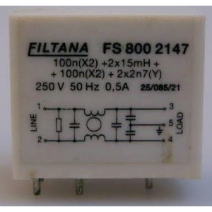 Odrušovací filtr FS 800 2147, 250V/0,5A