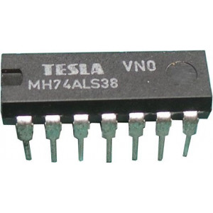 74ALS38 4x2vstup NAND-otevřený kolektor, DIL14 7438