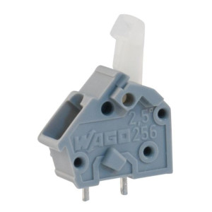 WAGO 256-401 svorkovnice 1pól, rozteč 5,08mm, 24A/320V, vstup 45°